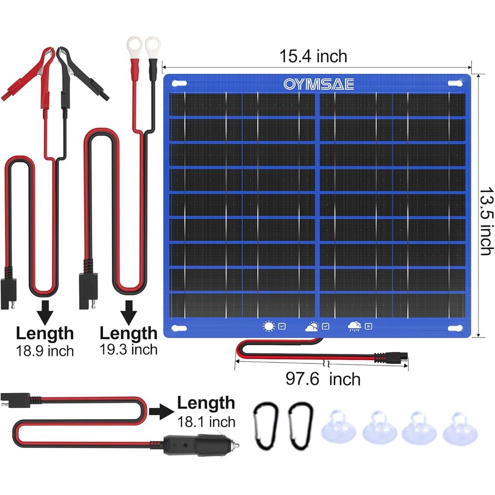 30W Solar Car Battery Charger  - Solar Panel 评论和价格