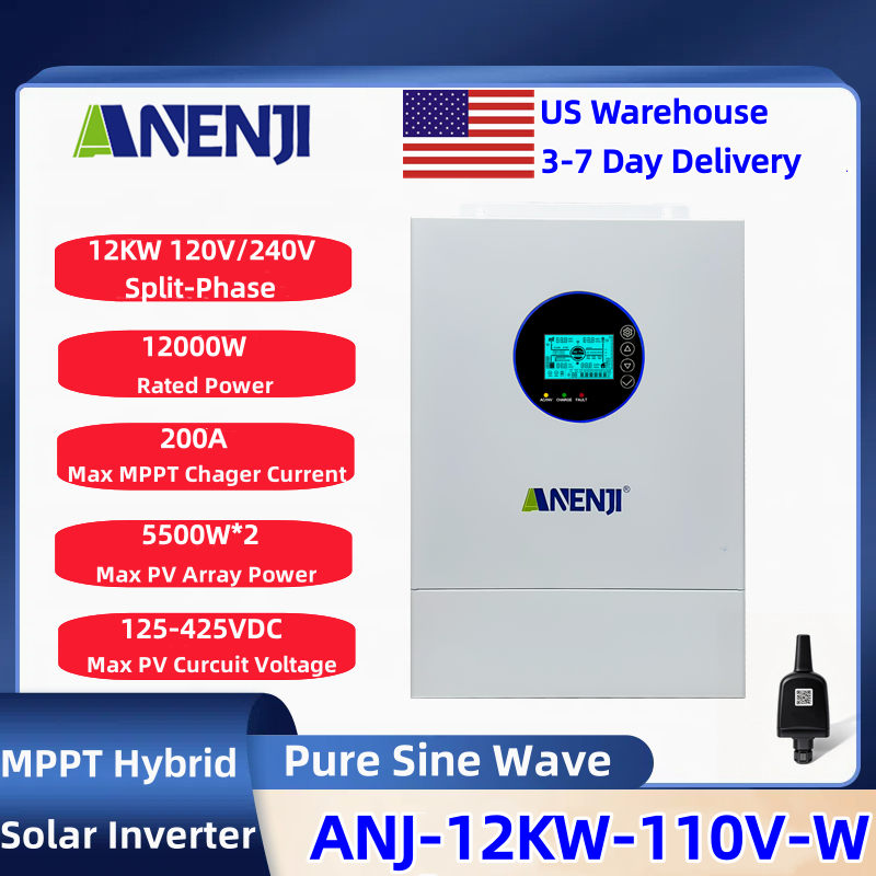 ANENJI Split-phase 120V/240V 1 - Charge Controller Solar 评论和价格