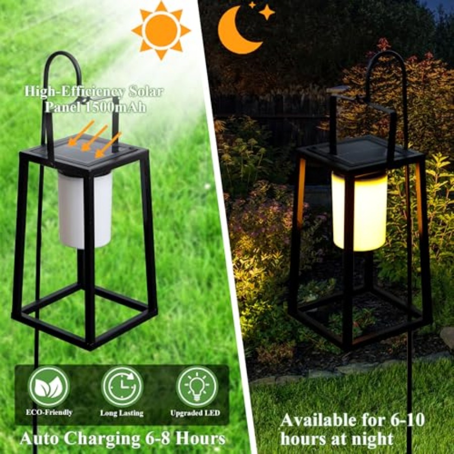 5'' High Outdoor Solar Lantern - Solar Lamp 评论和价格