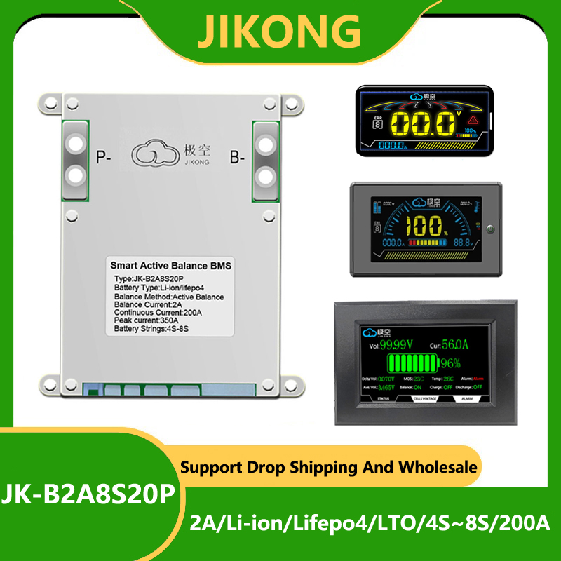 JK BMS 200A JK-B2A8S20P JKBMS  - Lithium Battery 12V 评论和价格