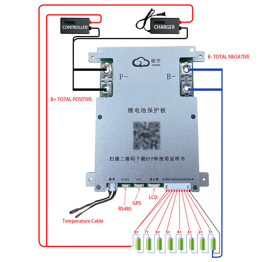 JK BMS 200A JK-B2A8S20P JKBMS  - Lithium Battery 12V 评论和价格