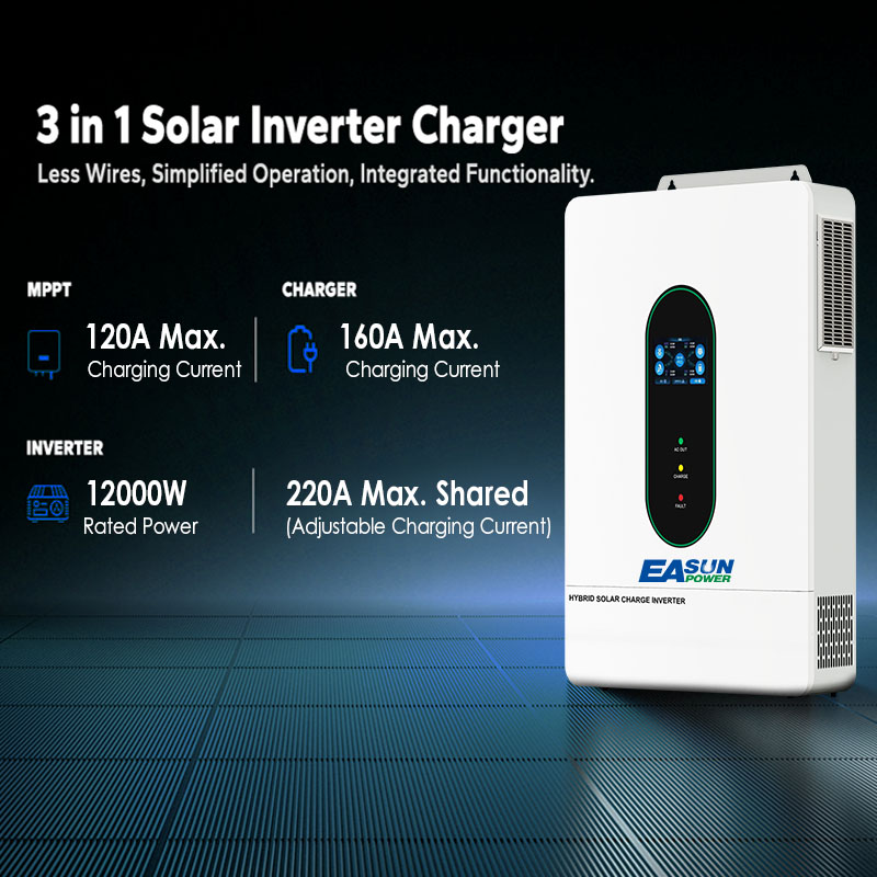 EASUN US 12KW 12000W Split Pha - Charge Controller Solar 评论和价格