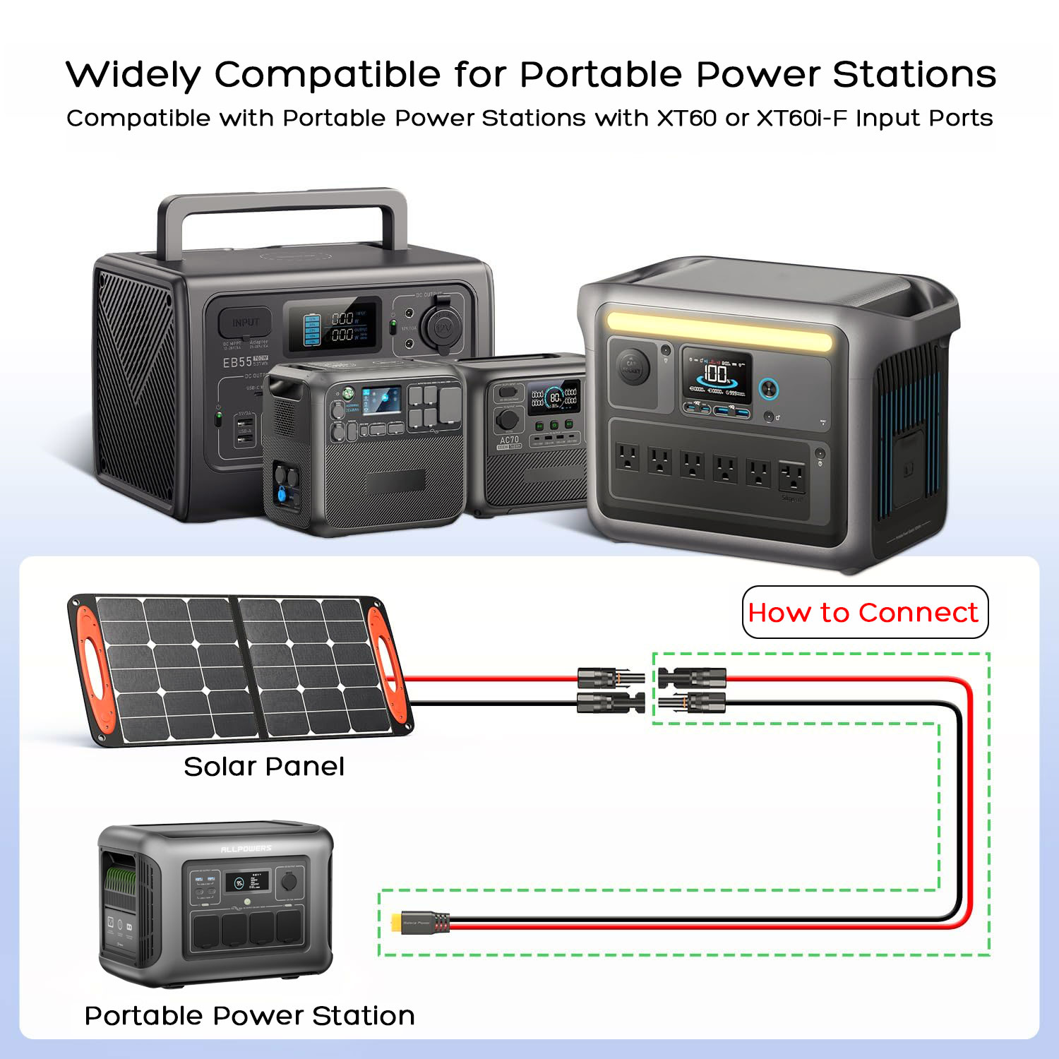 6m/3m/1.5m XT60 to Solar Panel - Solar Generator 评论和价格